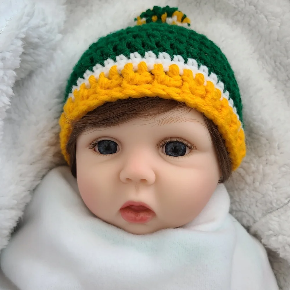 Crochet Packers Inspired Beanie, Green Bay Packers Baby Beanie, Football Hat